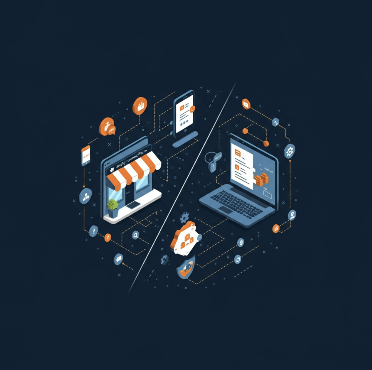 shopify vs hubspot for b2b ecommece
